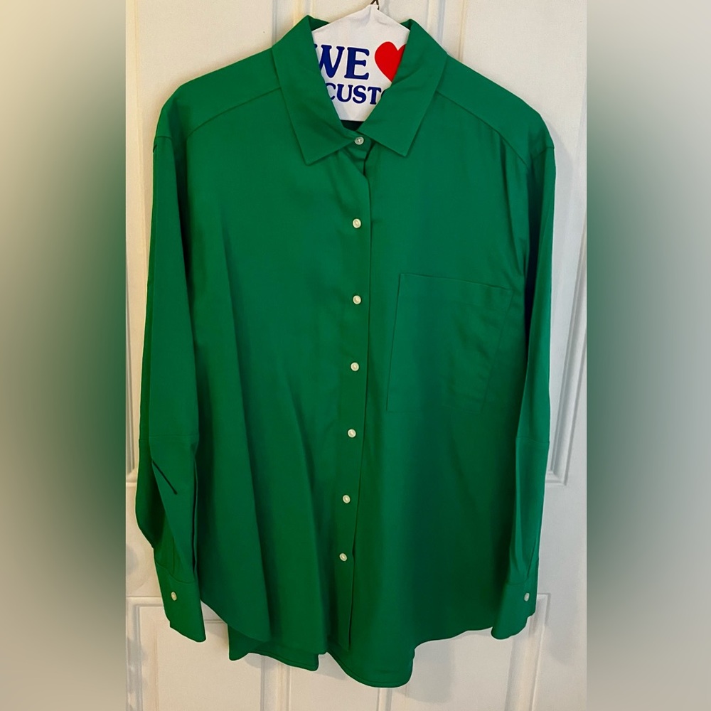 SOLD-Free Assembly Jelly Bean Green Button-Up Shirt - Large - (Retired Style) - Picture 2 of 8
